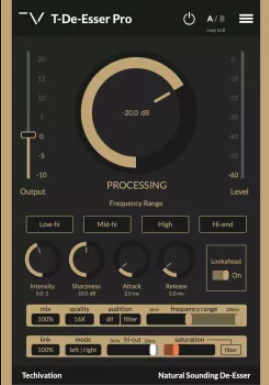 齿音消除 – Techivation T-De-Esser Pro v1.1.15 Incl Keygen-R2R