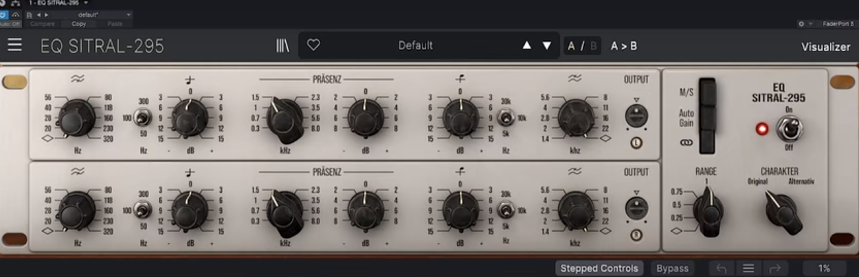 西门子均衡器 – Arturia 295 EQ